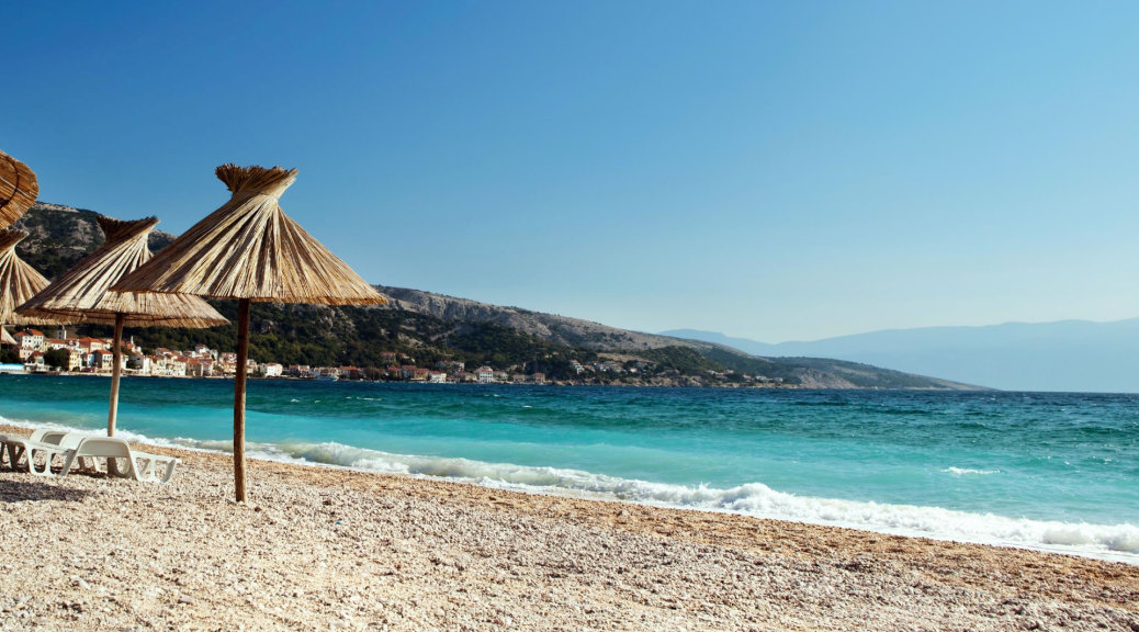 Beach on Krk island