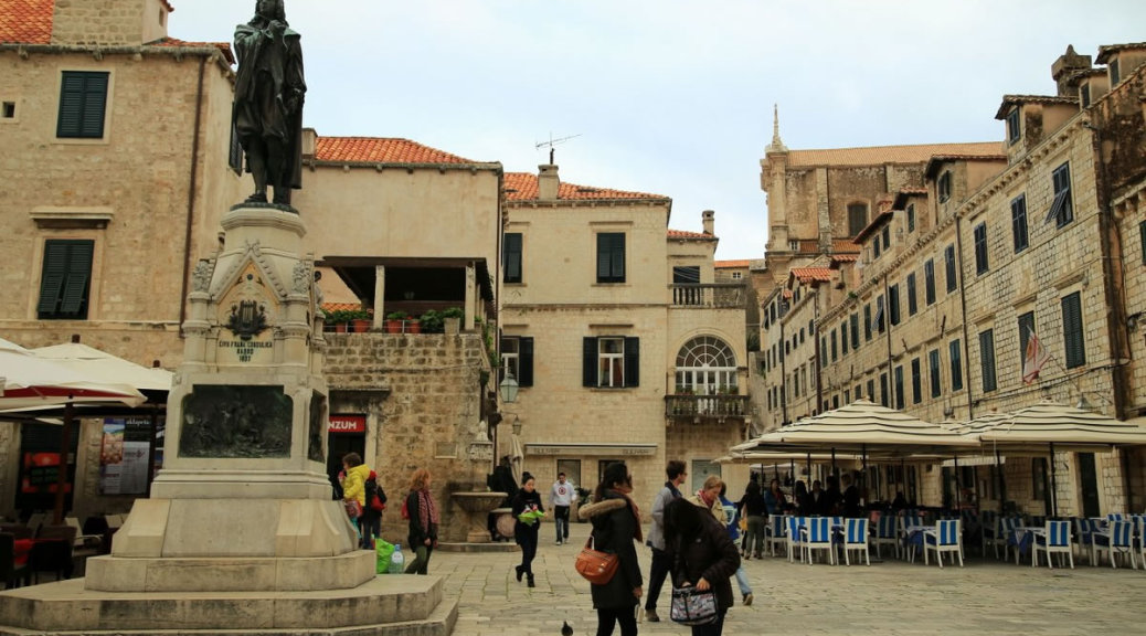 Ivan Gundulić square in Dubrovnik